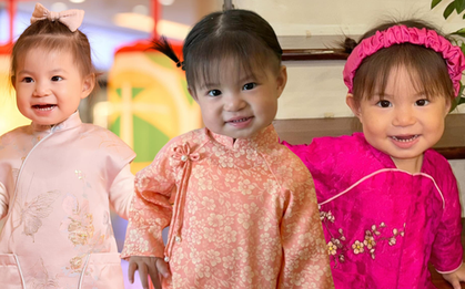 Điệu đà nhất Tết này gọi tên Pam, sương sương chục bộ áo dài, thần thái đúng chuẩn rich kid nhí 2024