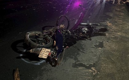 Ô tô va chạm xe máy trên Quốc lộ 14, hai người chết tại chỗ