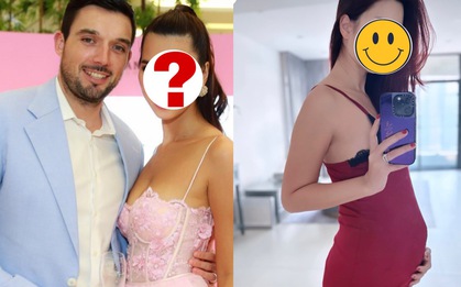 Siêu mẫu Vbiz khoe rõ bụng bầu ở tuần thứ 24 khi mang thai lần 2