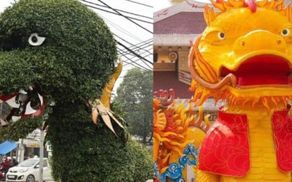 Những linh vật rồng bị dân mạng chê xấu dịp Tết Giáp Thìn 2024