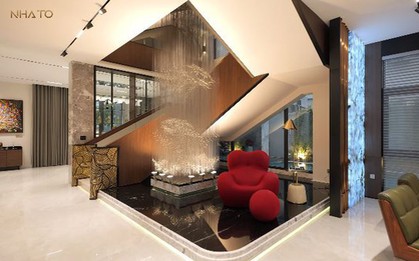 Biệt thự 800m2 đẹp miễn chê, chủ nhà chi tiền tỷ lắp đèn chùm từ gần 3.000 dây pha lê