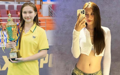 Nữ VĐV bóng chuyền Long An xinh đẹp như nàng thơ, rời sân đấu quyến rũ mê mẩn