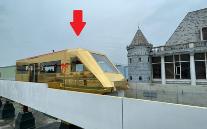 Một đại gia công bố bản quyền công nghệ làm đường sắt trên cao "hiện đại nhất" VN, chạy thử tàu dát vàng