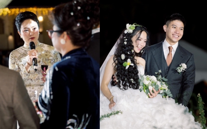 Cô Văn Thuỳ Dương dặn dò con gái chuyện làm vợ làm dâu, nói 1 điều với thông gia nghe mà thấm!