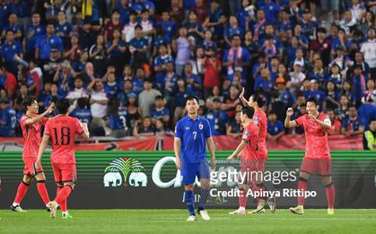 TRỰC TIẾP Thái Lan 0-3 Hàn Quốc: "Voi chiến" chịu chung số phận với tuyển Việt Nam