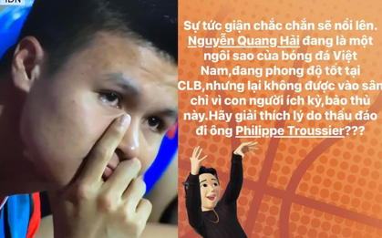 Câu hỏi đáng hỏi nhất lúc này: "Quang Hải đã làm gì mà khiến HLV Troussier ghét đến thế?"
