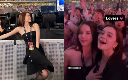 Chị em Thiều Bảo Trâm check-in concert Taylor Swift, "flex" vị trí vé xịn xò để đu idol