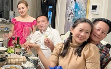Vy Oanh và ông xã hiếm hoi lộ diện, vợ chồng Phan Như Thảo công khai tình tứ