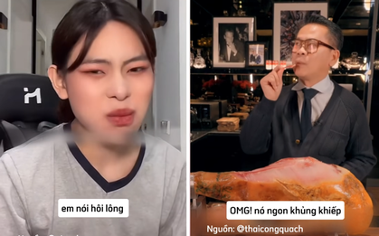 Rich kid Gia Kỳ chê đùi heo muối "hôi lông", dân mạng lập tức nhắc đến Thái Công và màn review "ngon khủng khiếp"