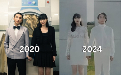 "Trùm cuối" trend thanh xuân chính là Sơn Tùng và Hải Tú: Cùng một kiểu nắm tay, thần thái thay đổi nhưng vẫn bên nhau