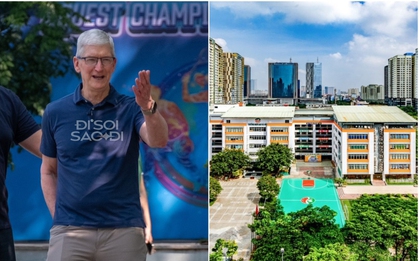 Ngôi trường vừa được Tim Cook ghé thăm: Học sinh đoạt gần 20.000 giải thưởng, cơ sở vật chất "đỉnh" khỏi nói