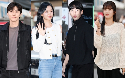 Tiệc mừng Queen Of Tears: "Vợ chồng" Kim Soo Hyun - Kim Ji Won nhí nhố đáng yêu, Bomi (Apink) lộ diện sau khi bị tạm giữ ở Bali