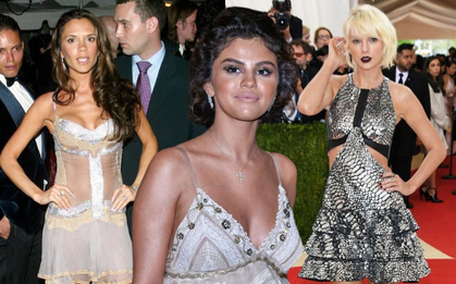 Tổ hợp siêu sao từng bị chê ở Met Gala: Taylor Swift, Selena Gomez, Victoria Beckham và còn ai nữa?