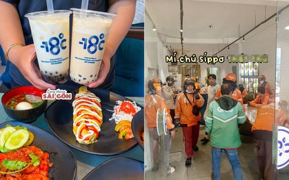 HOT: Ngay trước thềm đóng cửa, trà sữa -18 độ đông nghịt khách, shipper xếp hàng dài, mới 6h chiều đã hết sạch nguyên liệu