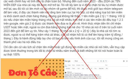 Cảnh báo chiêu trò tạo đơn tố cáo Cục An ninh mạng sai sự thật để quảng cáo cờ bạc trá hình