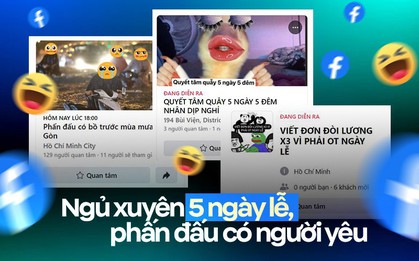 Tha thứ cho người yêu cũ, ngủ xuyên lễ, phấn đấu có bồ trước mùa mưa... và hàng loạt sự kiện hài hước "gây bão" trên Facebook Việt