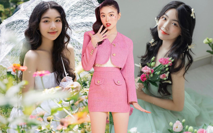 Ái nữ đầu lòng của MC Quyền Linh: Visual phát sáng, style ngoan xinh yêu xứng danh "tiểu công chúa Vbiz"