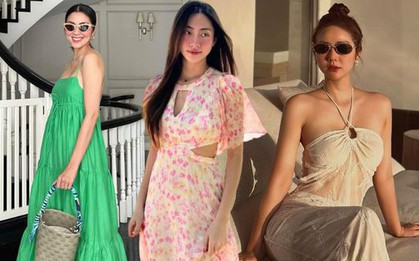 10 cách mặc váy maxi đi biển tham khảo từ các mỹ nhân Việt