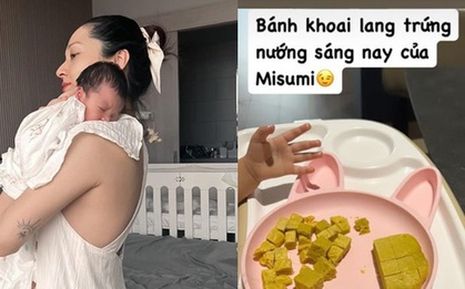Bảo Anh khoe bữa ăn dặm của con gái yêu, cực kỳ ra dáng mẹ đảm