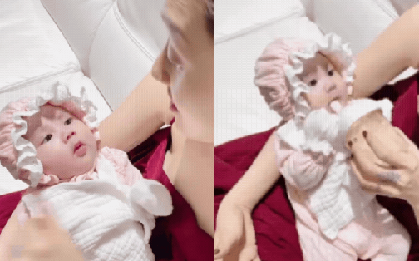 Bảo Anh khoe khoảnh khắc con gái lúc gần 1 tháng tuổi, nhóc tì có biểu cảm gì mà "đốn tim" công chúng?