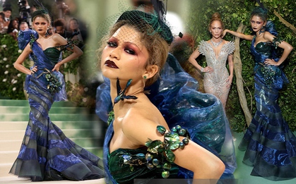 "Slay" nhất Met Gala: Zendaya chặt chém với bộ đầm phản diện cổ tích, sao nữ leo top trend toàn cầu ở "Oscar thời trang" 2024 chỉ có chị!