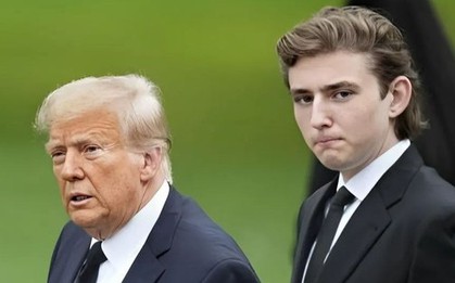 Con trai út cao 2,01 m của ông Trump bước vào chính trường