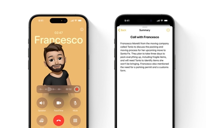 iPhone đã cho ghi âm cuộc gọi và chuyển thẳng thành văn bản tóm tắt, nhưng chưa hỗ trợ tiếng Việt