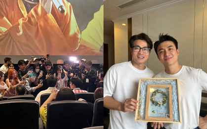 Bức ảnh nói lên nhiều điều: Tất cả ống kính máy quay đều hướng về cặp đôi Ninh Dương!