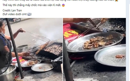 Quán bún chả bị tố rửa thịt nướng bằng nước than bán cho khách ở Hà Nội: Chủ quán nói gì?