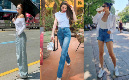 Tham khảo 10 cách mặc trang phục denim trẻ và sang từ các mỹ nhân Việt trên 40 tuổi