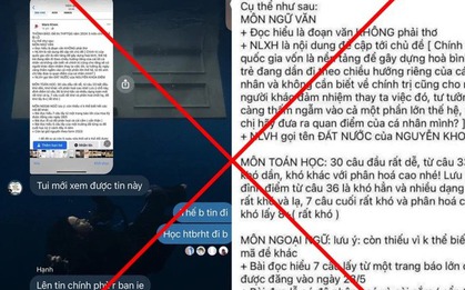 Xôn xao thông tin đề thi Ngữ văn có nội dung trùng với đề tin đồn