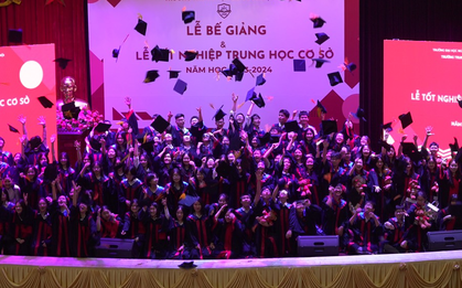 Một trường THCS ở Hà Nội mới thành lập 5 năm đã có năm tỷ lệ chọi 1/30: Học sinh được học 2 ngoại ngữ, không có bài tập về nhà