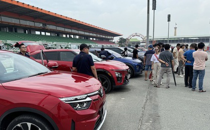 Xe bán tải điện VinFast xuất hiện tại Bình Dương