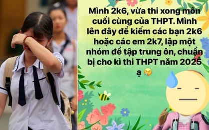 Đáng buồn: Kỳ thi tốt nghiệp THPT 2024 vừa kết thúc, nhiều sĩ tử 2k6 đã vội làm việc này