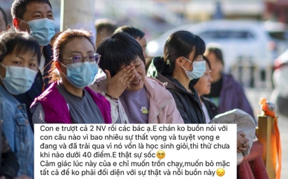 Sau khi biết điểm thi vào 10, phụ huynh Hà Nội "kẻ khóc người cười", có người chỉ muốn "trốn chạy để không phải đối diện với hiện thực"