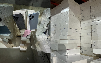 Từ TikTok shop, phát hiện kho chất đống hàng nghìn iPhone, máy tính bảng... nghi nhập lậu ở Hà Nội