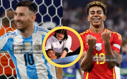 Nhân duyên kì diệu: Xưa Messi tắm cho Lamine Yamal, nay cả 2 ghi bàn trong cùng 1 ngày, đưa đội nhà vào chung kết 2 giải đấu hàng đầu