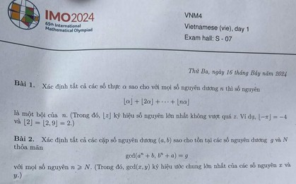 Đề thi Olympic quốc tế 2024 dành riêng cho các "siêu nhân" Toán học, chống chỉ định cho học sinh khác vì đọc xong là "nhức nhức cái đầu"