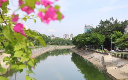Nước chuyển màu xanh như nước Hồ Gươm, sông Tô Lịch bỗng 'nên thơ, trữ tình'