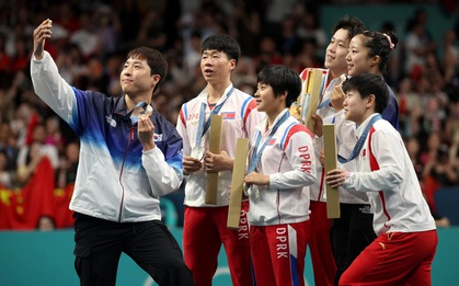 Khoảnh khắc VĐV Hàn Quốc selfie cùng VĐV Triều Tiên tại Olympic Paris 2024 gây sốt: Tất cả là nhờ Samsung