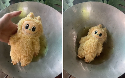 Thấy LABUBU giá vài triệu bị cho vào chảo chiên, dân mạng tròn mắt vì "sốc", biết sự thật lại càng "nổi da gà"