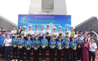 Trồng 2.600 cây bảo vệ rừng ngập mặn ven biển Hải Phòng