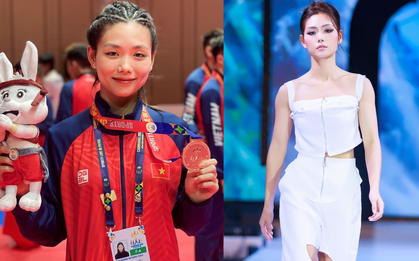 Nữ VĐV võ gậy giành HCV SEA Games đi thi hoa hậu: Lần đầu đi giày cao gót 13cm nhưng ẵm luôn giải thưởng