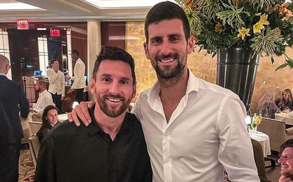 Tinh hoa hội tụ: Messi vô tình gặp Novak Djokovic khi đi ăn, xin lời khuyên chơi quần vợt nhưng bị từ chối thẳng thừng vì 1 lý do