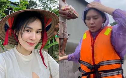 Hai nàng WAG quê Tuyên Quang tự mình đến vùng lũ giúp đồng bào, chỉ xin ủng hộ đồ ăn chứ không nhận tiền vì một lý do