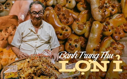 Gặp người đàn ông gần 40 năm làm bánh Trung thu lợn ỉ nặn tay hiếm có ở Hà Nội