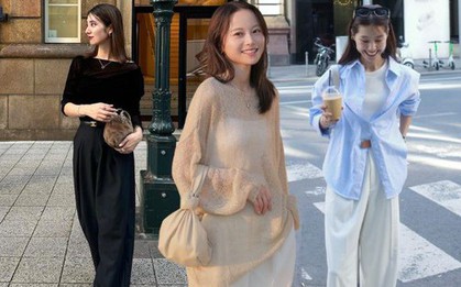 4 kiểu áo tối giản được phụ nữ Nhật Bản yêu thích trong mùa thu