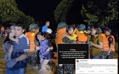 Lũ dâng cao kỷ lục không kịp trở tay, nhiều người dân Thái Nguyên cầu cứu, tìm xuồng phao cứu sinh