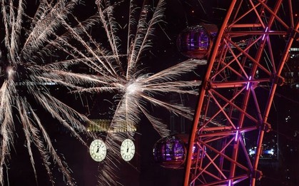 Big Ben rung chuông đón năm mới, quảng trường Thời Đại chuẩn bị an ninh