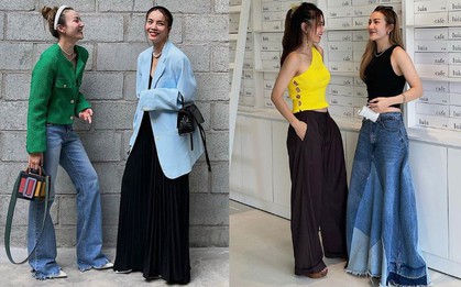 Cặp chị em 8x là "thánh hack tuổi", thời trang nhiều màu sắc nổi bần bật